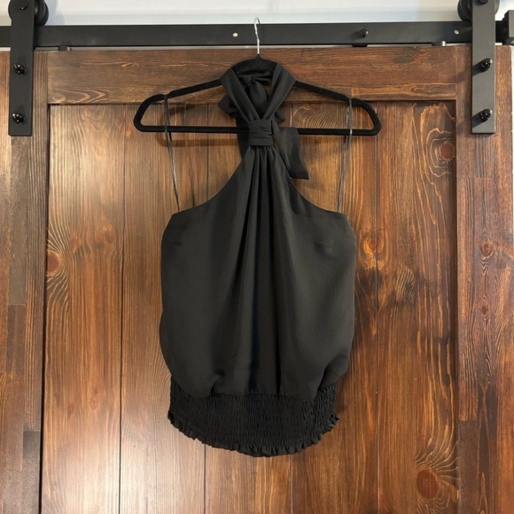 I.N.C. INTERNATIONAL CONCEPTS Women's Black Medium Halter Top NWT